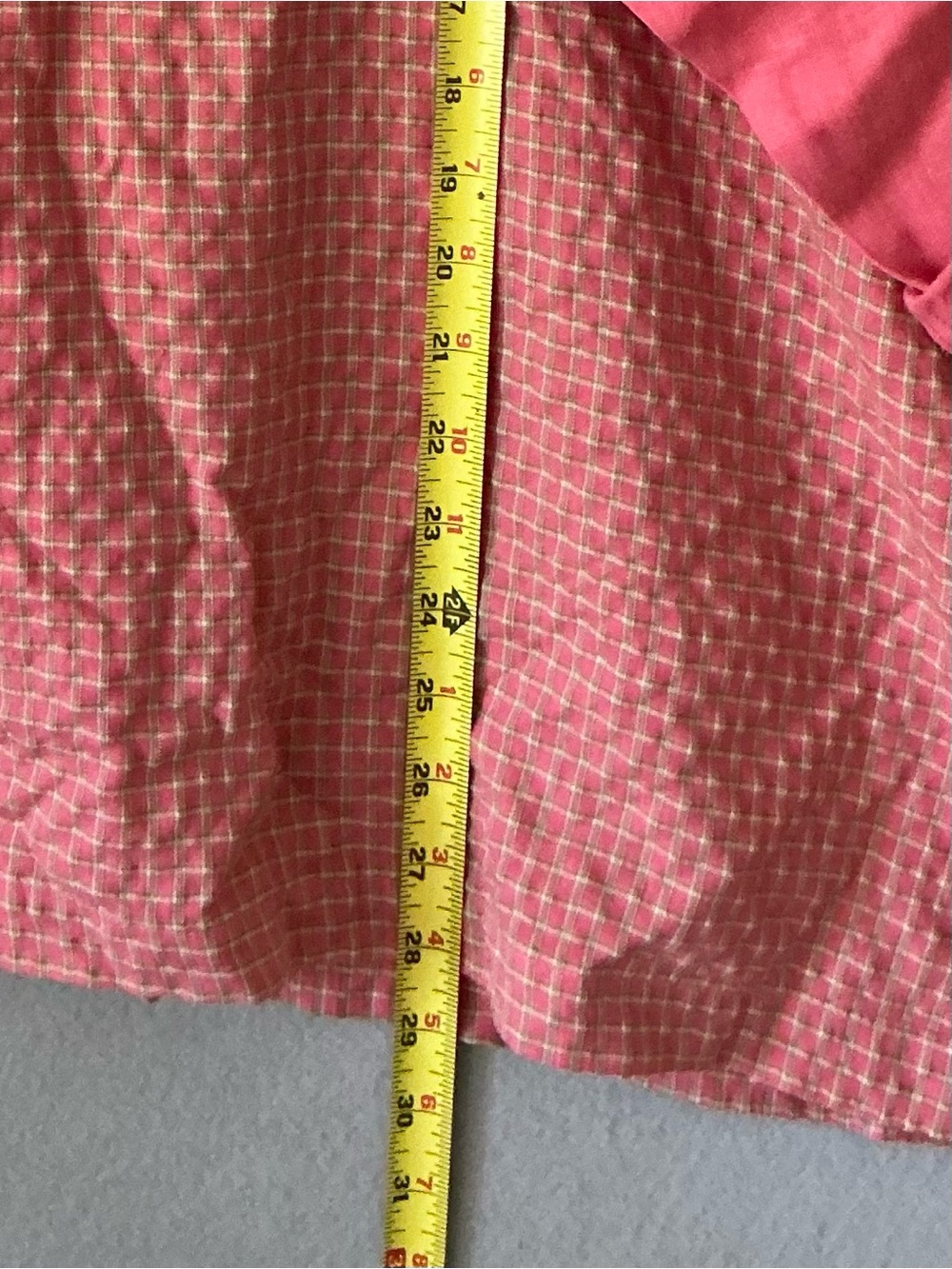Match Point Linen Tunic Top M Lagenlook Boho Cowl Neck Pink Orange Boxy USA - Picture 2 of 8